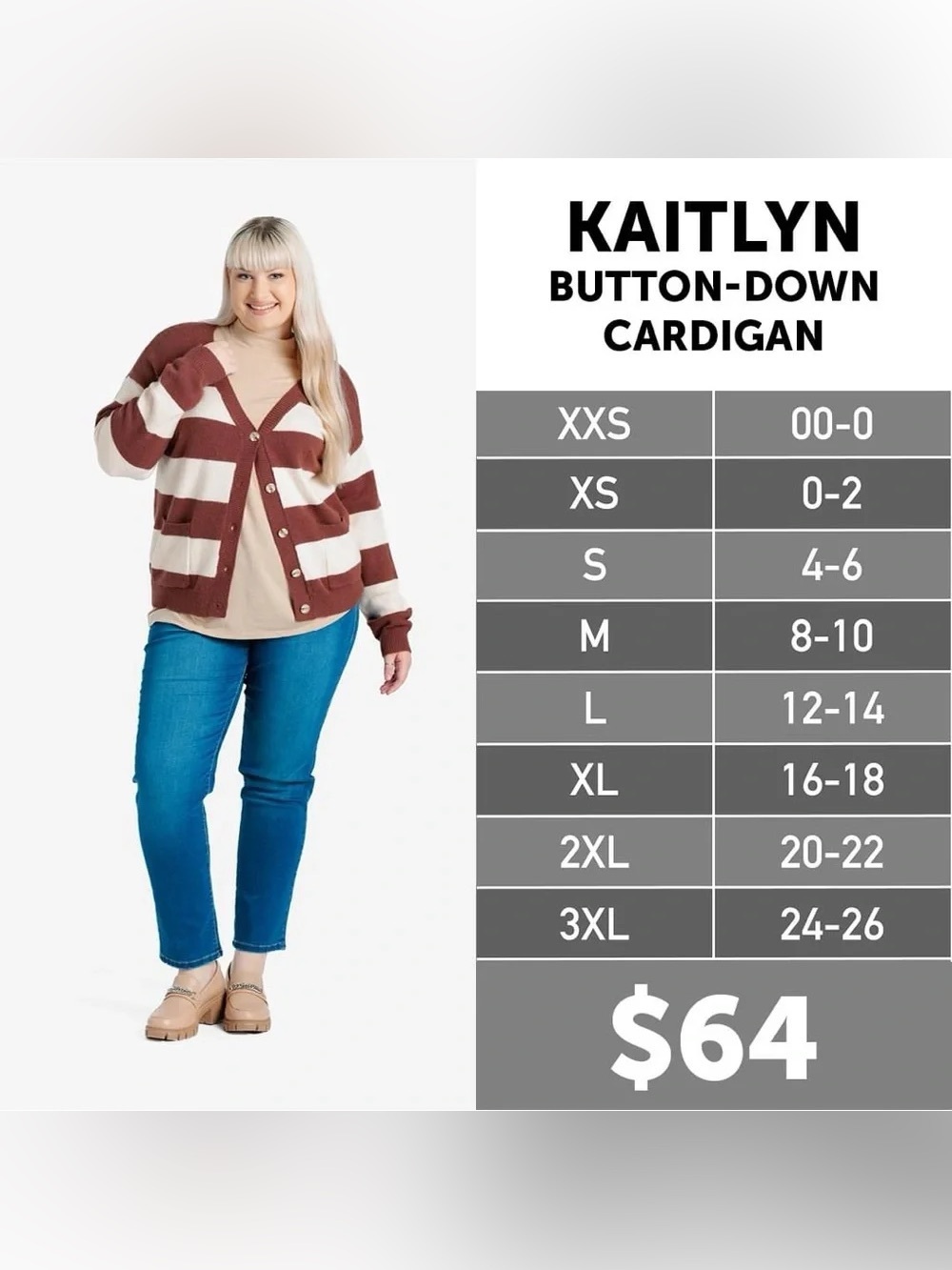 LuLaRoe Leopard Print Button Cardigan - Gray, Brown & Black - Picture 5 of 5